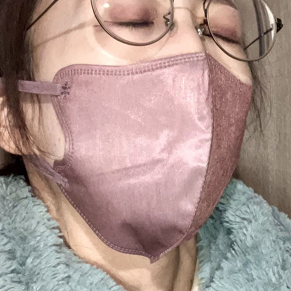 立体型スパンレース不織布カラーマスク/ISDG 医食同源ドットコム/マスクを使ったクチコミ（3枚目）
