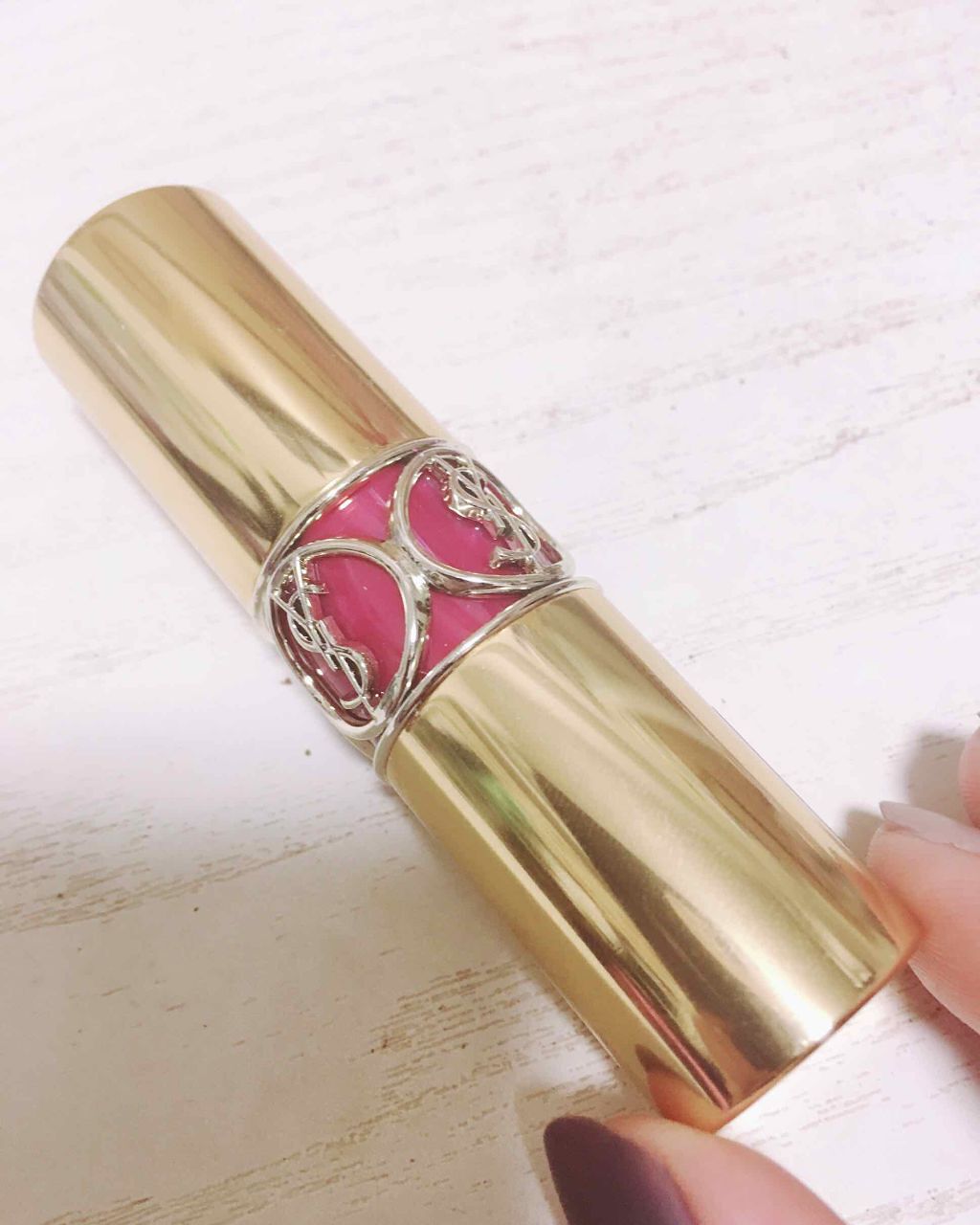 ルージュ ヴォリュプテ シャイン/YVES SAINT LAURENT BEAUTE/口紅を使ったクチコミ(1枚目)