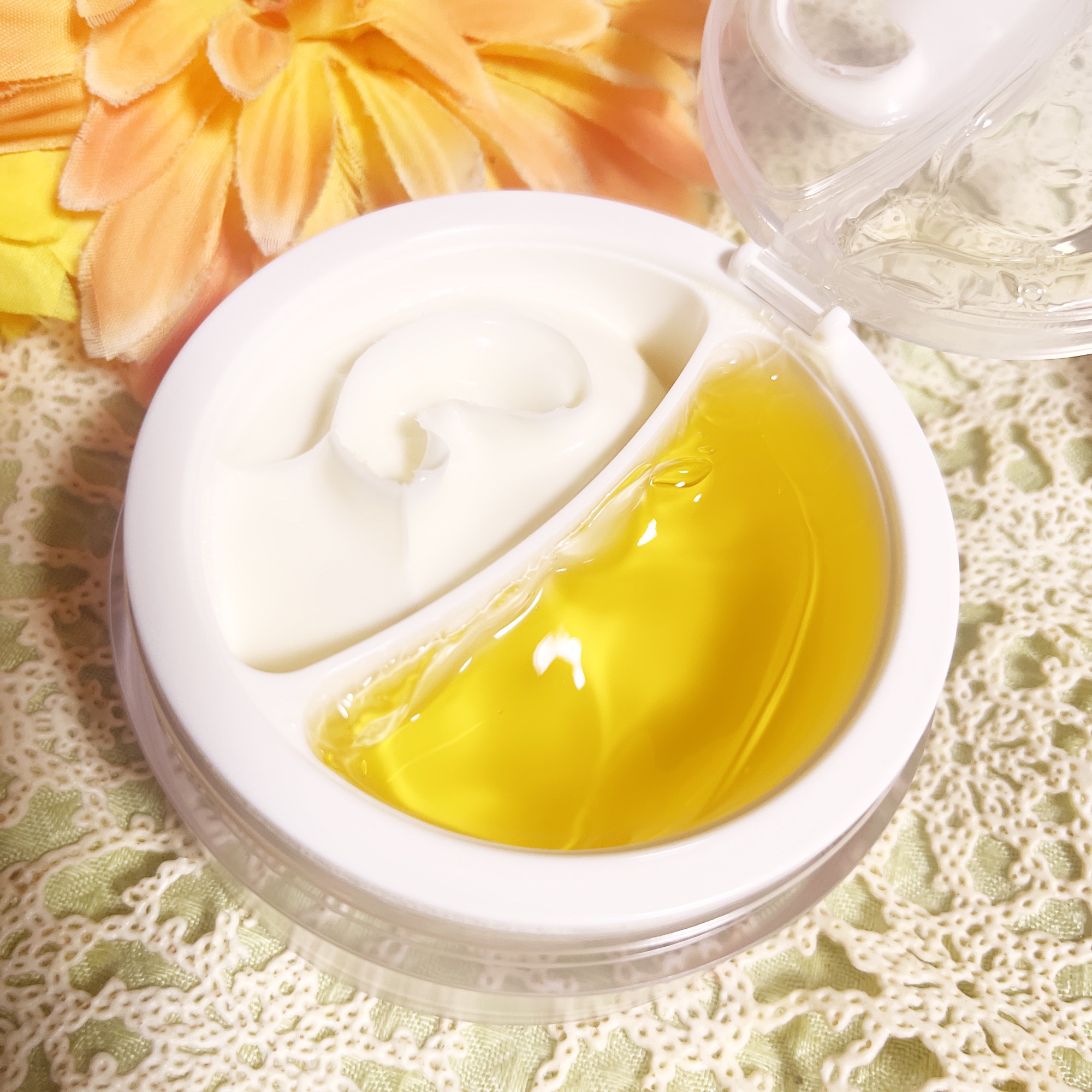 ホワイトトリュフダブルセラムアンドクリーム/ダルバ/フェイスクリームを使ったクチコミ（2枚目）