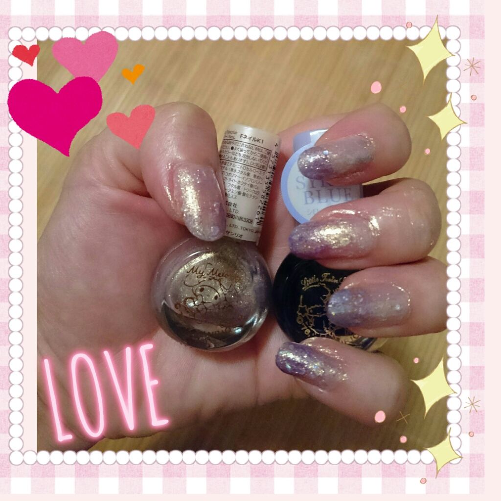 キキララ ネイル/DAISO/マニキュアを使ったクチコミ(1枚目)