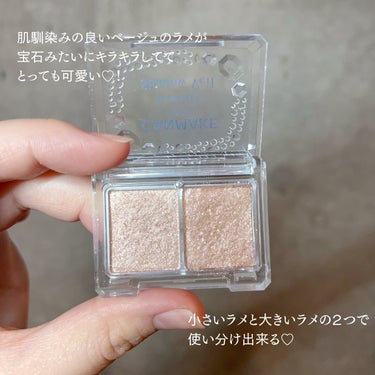 えり💄(投稿ある方フォロバ100🩷) on LIPS 「.CANMAKEジュエリーシャドウベール06バレリーナベージュ..」（2枚目）