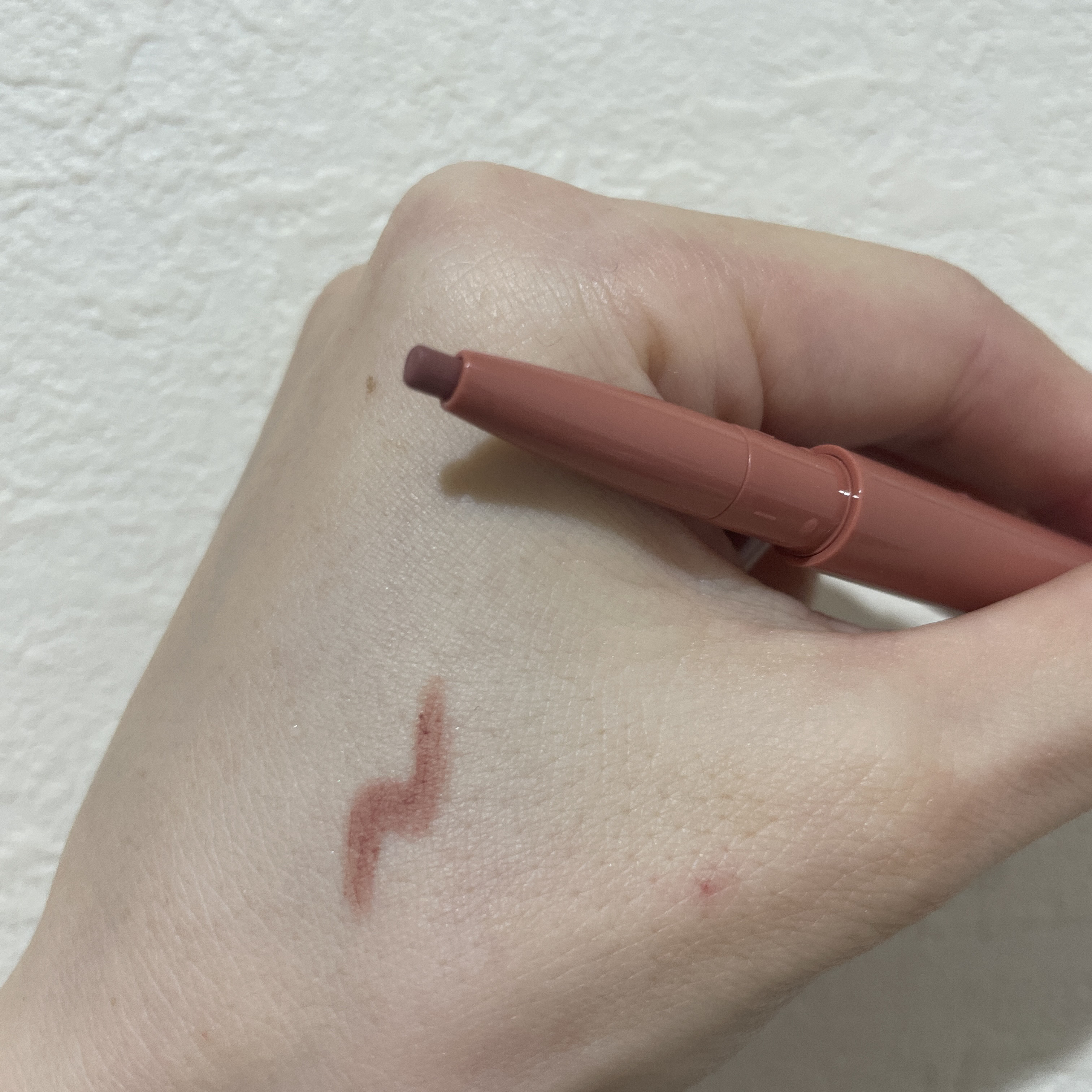 忍ばせ影色ペンシル 203 レッドブラウン（限定色）/ミゼルエディ/ペンシルアイライナーを使ったクチコミ（2枚目）