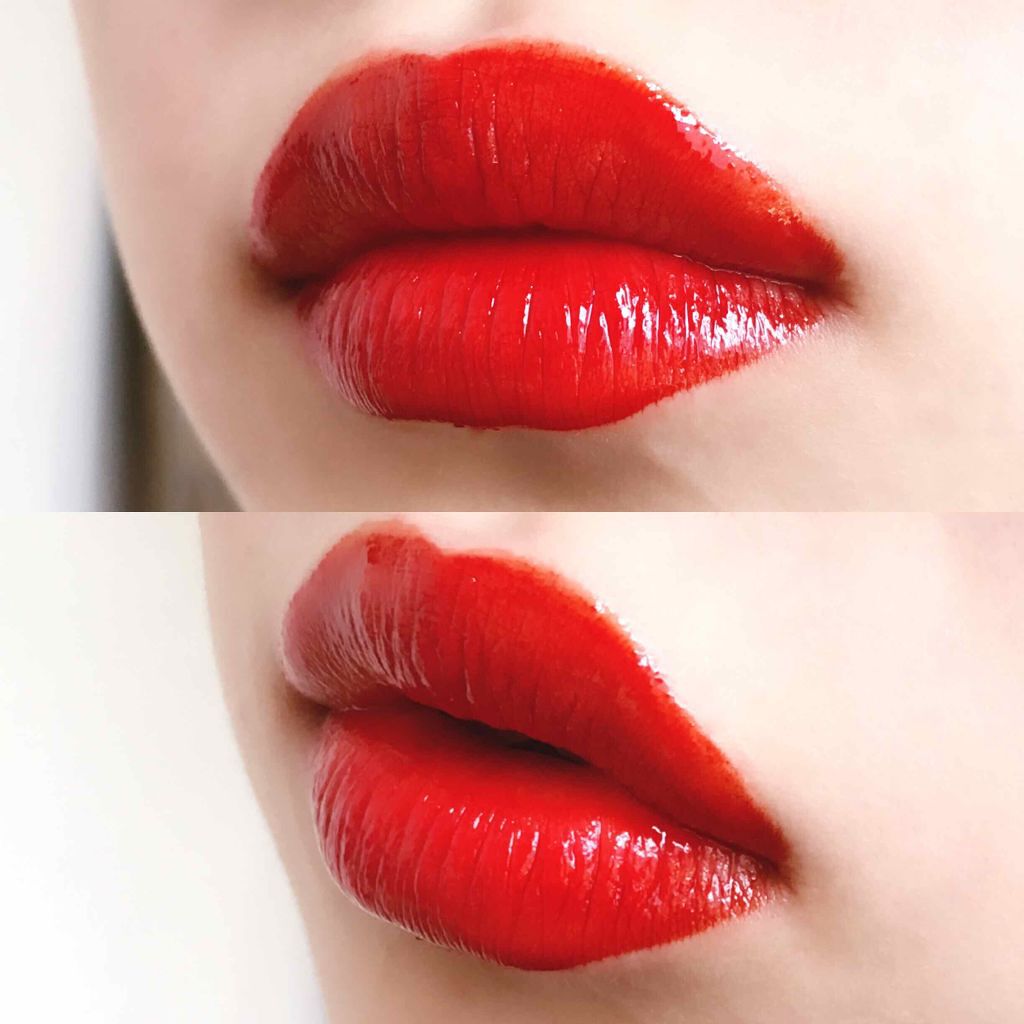 ディアダーリン ウォータージェルティント （アイスティント）/ETUDE/口紅を使ったクチコミ（2枚目）