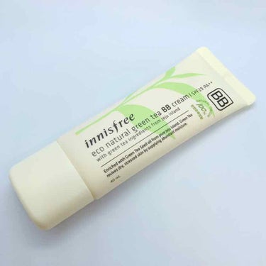 innisfree エコナチュラル グリーンティー BBクリームのクチコミ「 #スウォッチ 
イニスフリー エコナチュラルグリーンティーBBクリーム No.1

韓国にお.....」（1枚目）