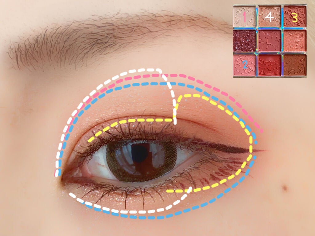 クォーツ 9色アイシャドウパレット(ドリームランドアイシャドウ)/ZEESEA/アイシャドウパレットを使ったクチコミ(5枚目)