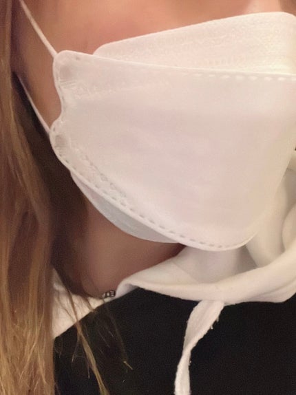 立体構造 不織布マスク/Qoo10/マスクを使ったクチコミ(3枚目)