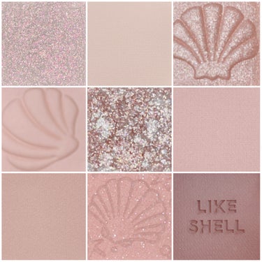 マイフェイブムードアイパレット 9カラー 08 SHELL ON THE BEACH/HOLIKA HOLIKA/アイシャドウパレットを使ったクチコミ（2枚目）