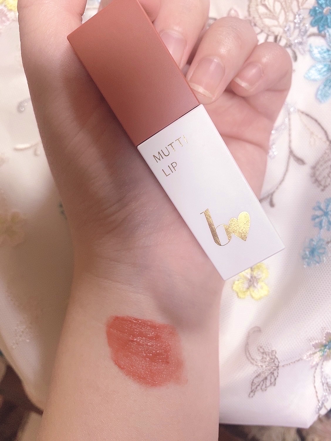 むっちリップR 01 こっそりピンク/b idol/口紅を使ったクチコミ（1枚目）