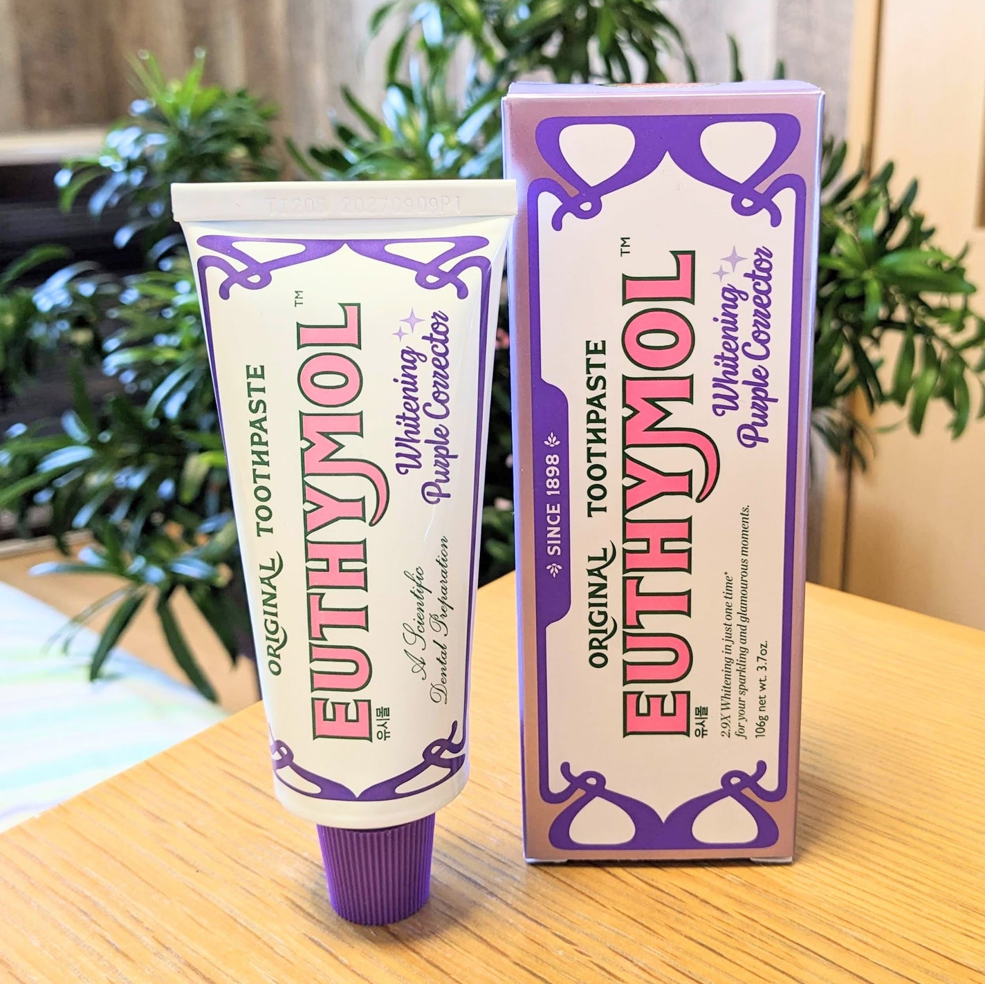 ホワイトパープル歯みがき ピーチフローラルミントの香り/EUTHYMOL/歯磨き粉を使ったクチコミ(2枚目)