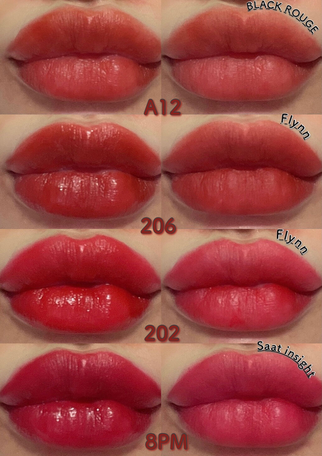 オールタイム ムード ベルベットティント サマータイムエディション 8PM 夏の夕暮れは遅いという事〈クールレッド〉/saat insight/リップティントを使ったクチコミ（2枚目）