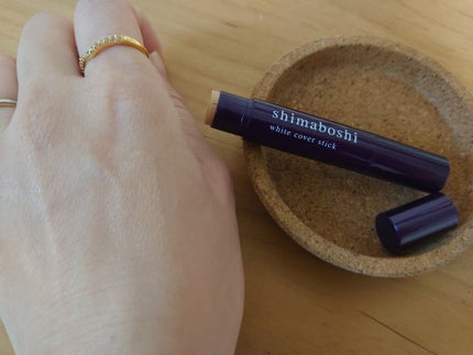 ホワイトカバースティック/shimaboshi/スティックコンシーラーを使ったクチコミ(2枚目)