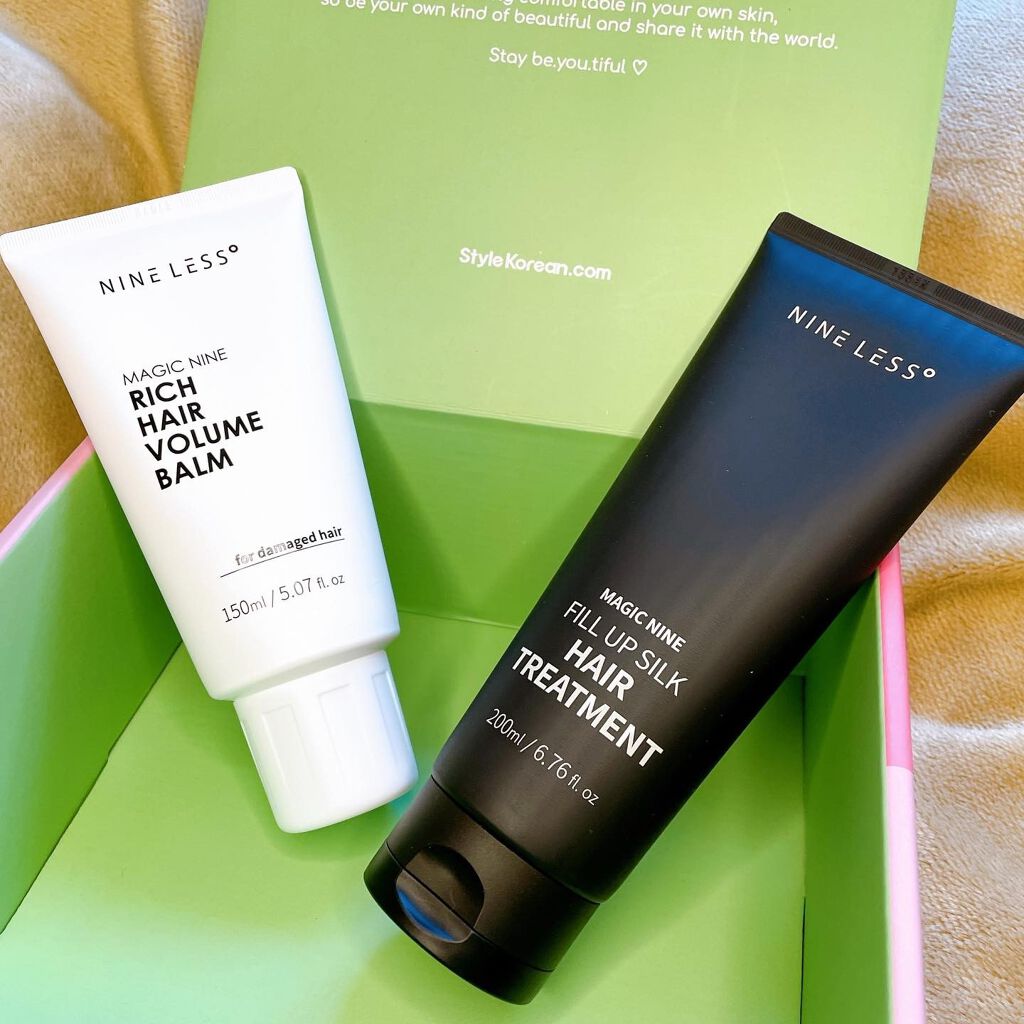 Magic Nine Fill Up Silk Hair Treatment/NINELESS/洗い流すヘアトリートメントを使ったクチコミ(4枚目)