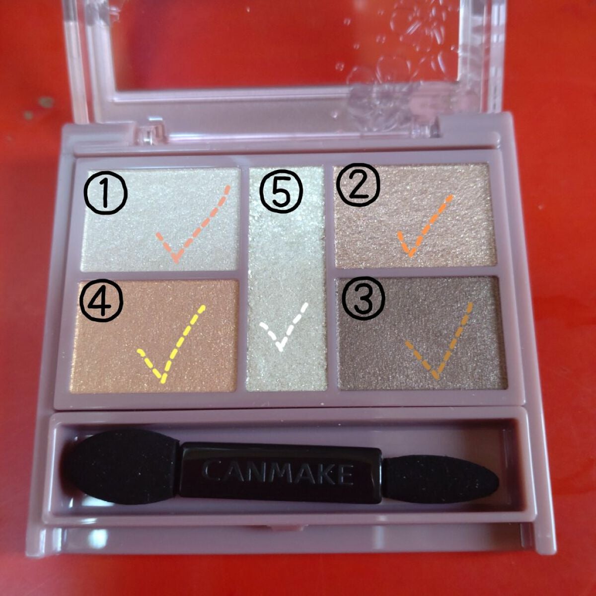 パーフェクトスタイリストアイズ/キャンメイク/アイシャドウパレットを使ったクチコミ(2枚目)