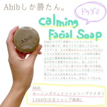カーミングフェイシャルソープ ドクダミストーン/Abib /洗顔石鹸を使ったクチコミ（1枚目）