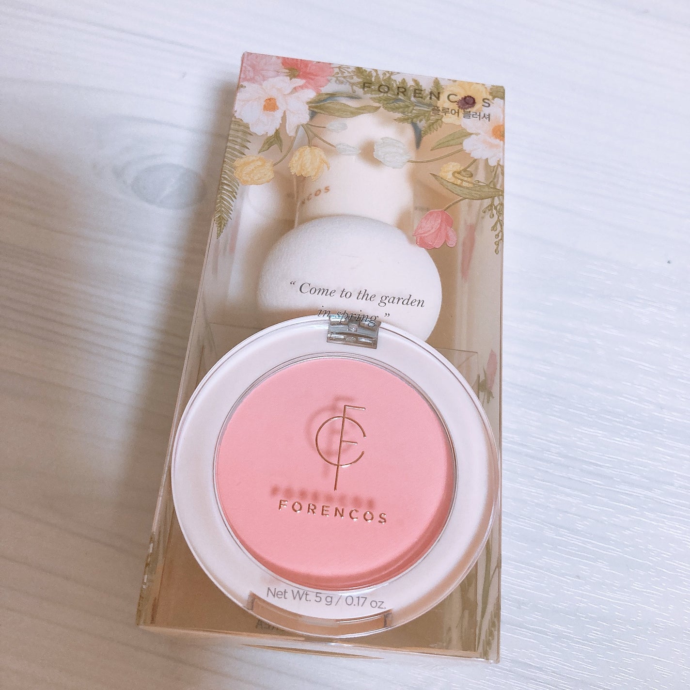 フルーアブラッシャーパフ付き/フォレンコス/パウダーチークを使ったクチコミ(2枚目)