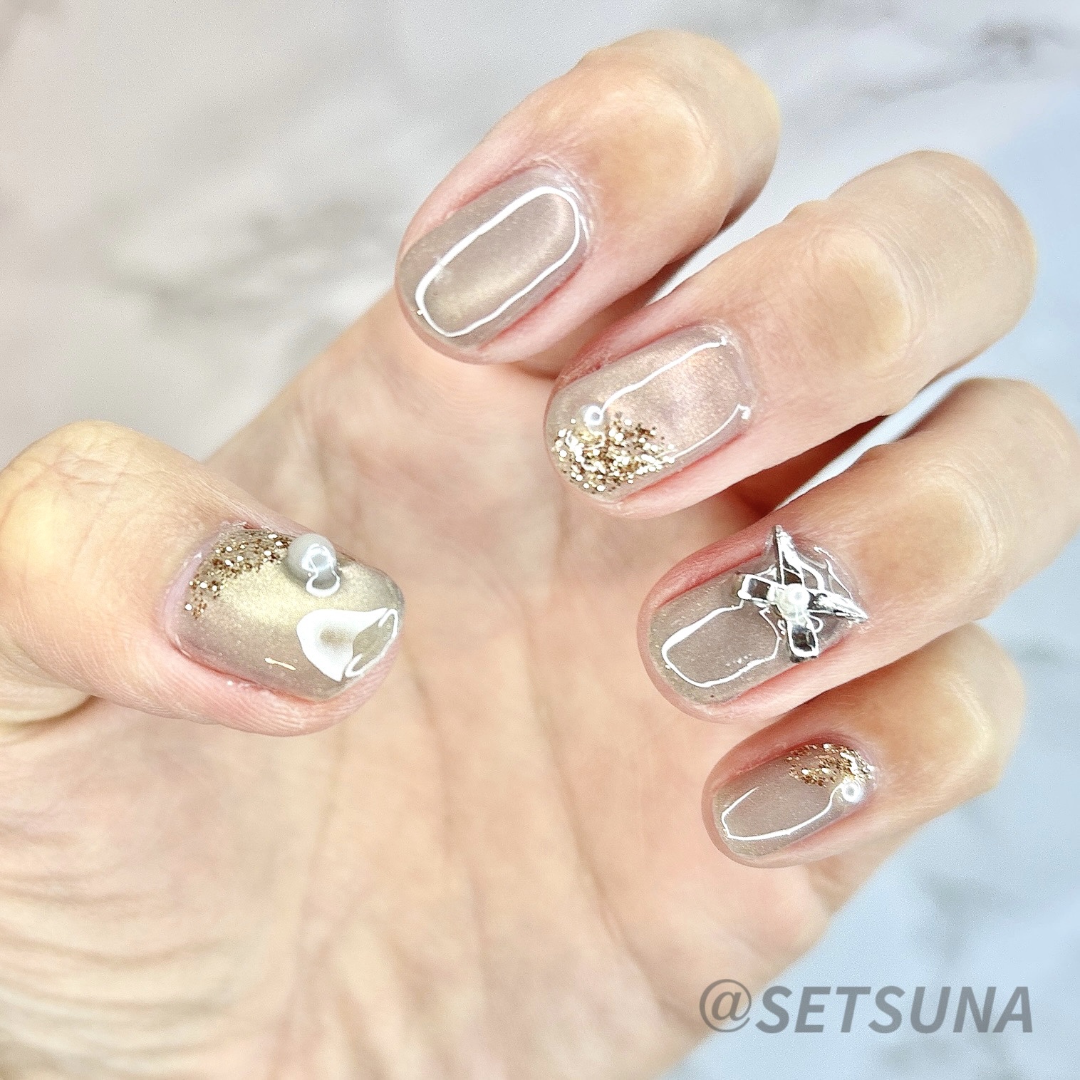 プレミアムノーワイプトップジェル/ネイル工房/ジェルネイルを使ったクチコミ（2枚目）