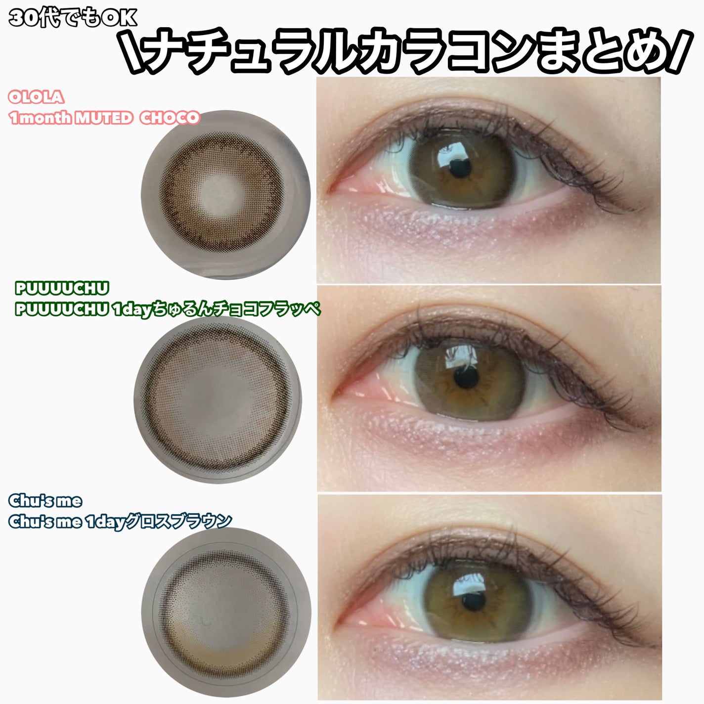 Chu's me 1day/Chu's me/ワンデー(1DAY)カラコンを使ったクチコミ(1枚目)