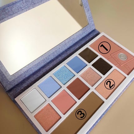 デザイナーアイズ&チークパレット/PERFECT DIARY/アイシャドウパレットを使ったクチコミ(2枚目)