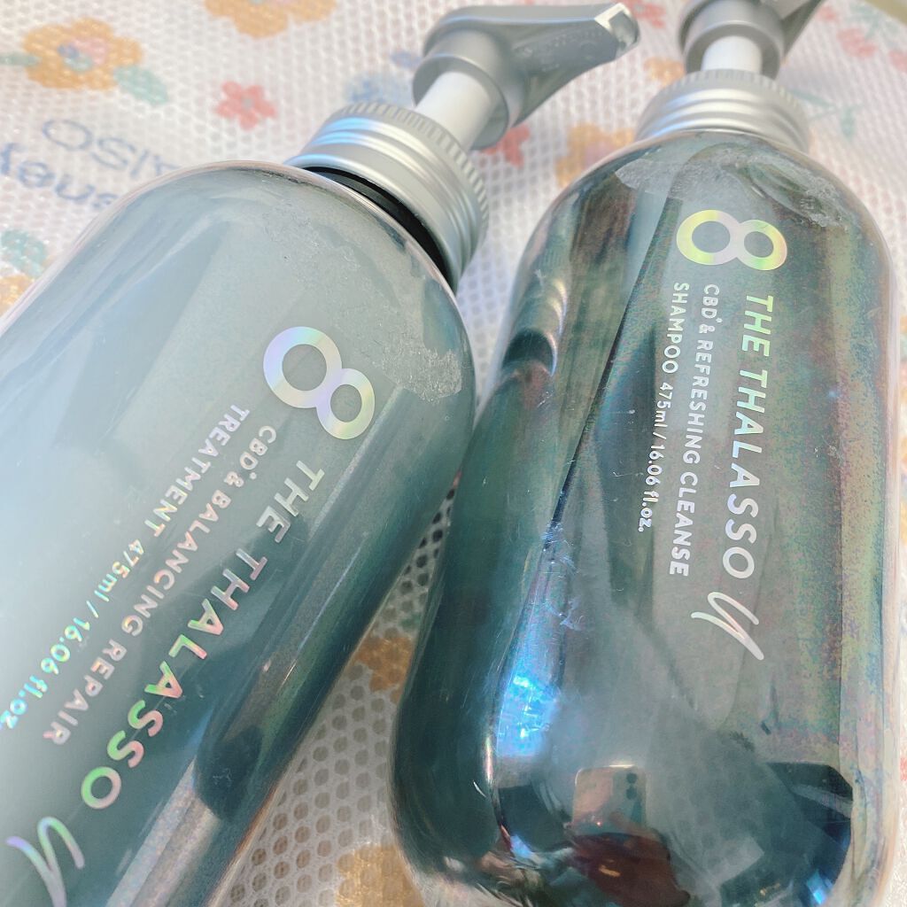 エイトザタラソ ユー CBD&リフレッシング クレンズ 美容液シャンプー/CBD&バランシング ダメージリペア 美容液ヘアトリートメント/エイトザタラソ/市販シャンプーを使ったクチコミ(1枚目)