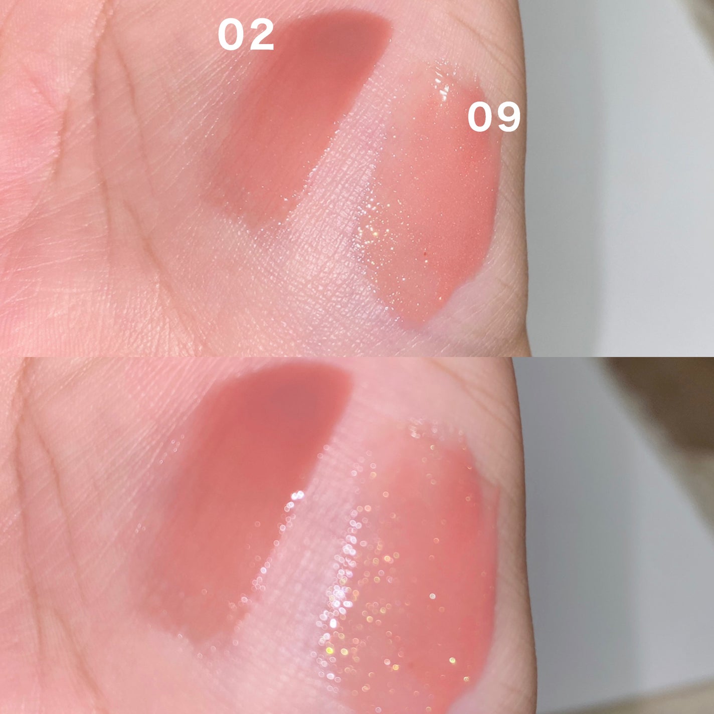 グラスティングカラーグロス/rom&nd/リップグロスを使ったクチコミ(10枚目)