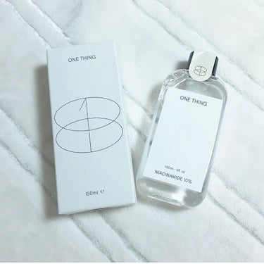 ONE THING ナイアシンアミド化粧水のクチコミ「ONE THING
ナイアシンアミド化粧水/ NIACINAMIDE 10%🐥

カタカナ難し.....」（1枚目）