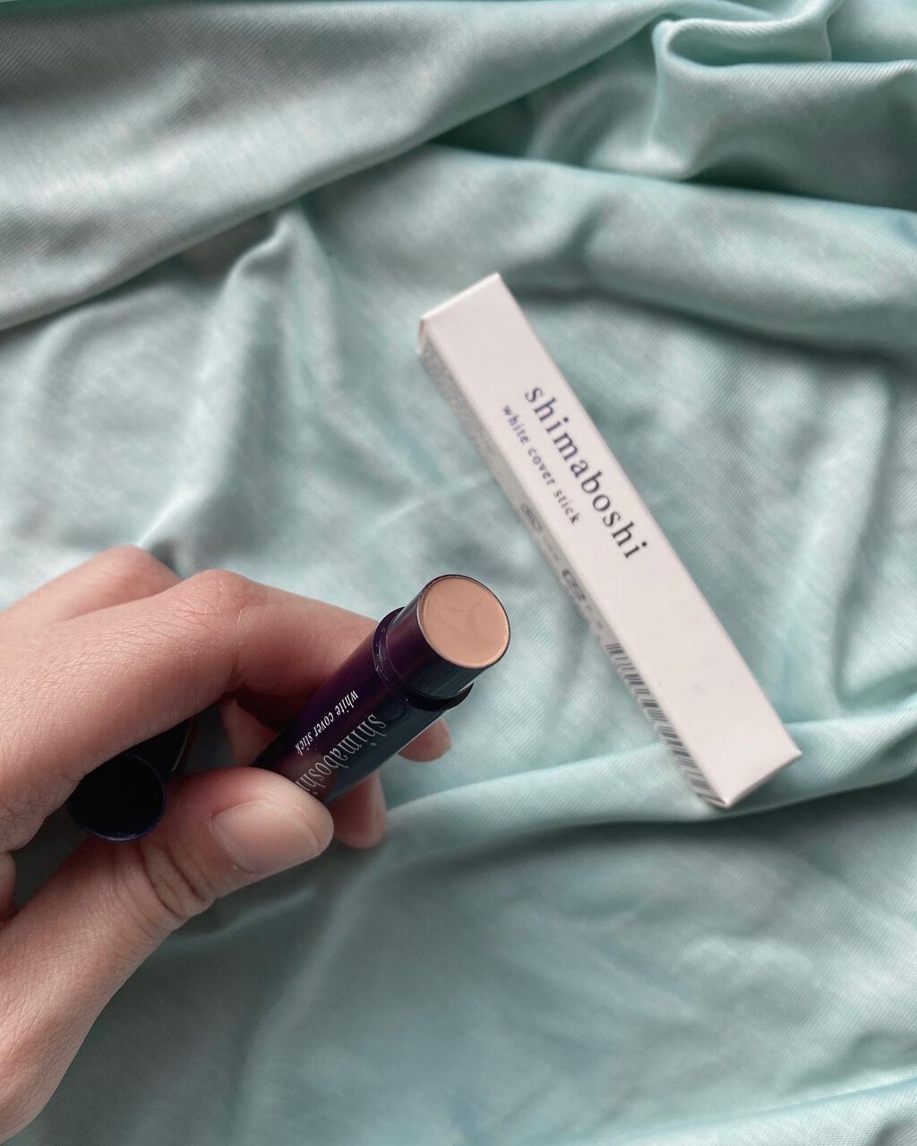 ホワイトカバースティック/shimaboshi/化粧下地を使ったクチコミ（2枚目）