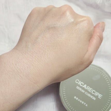 シカレシピセラムクッション/BEAUSTA/クッションファンデーションを使ったクチコミ(5枚目)