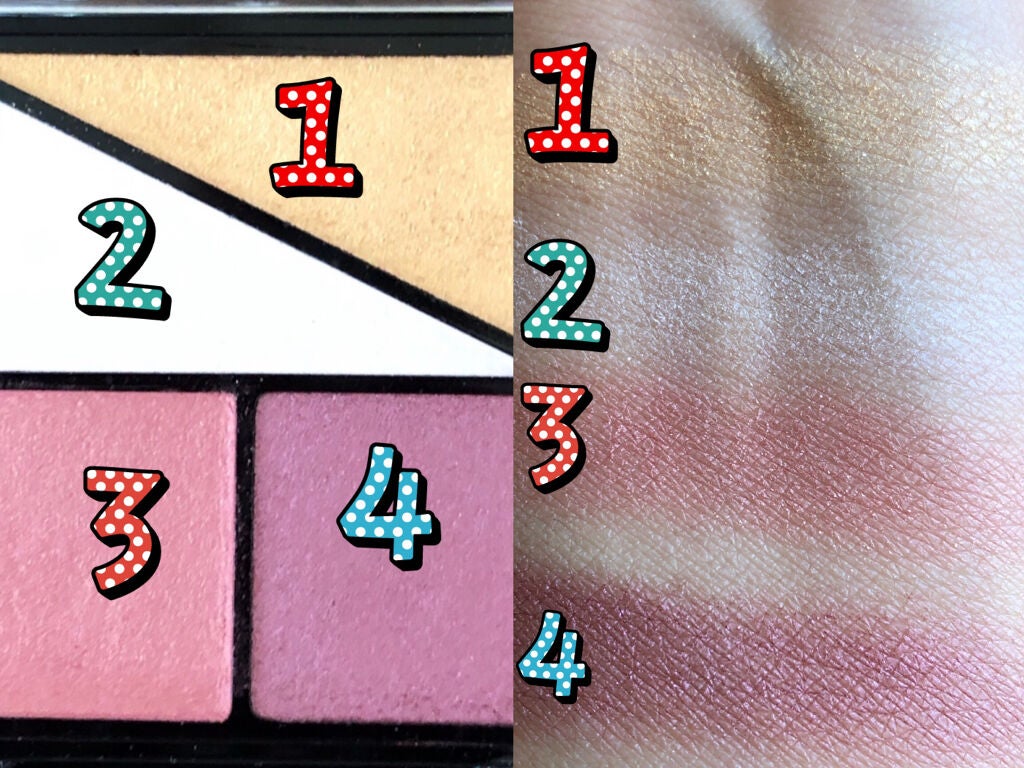 UR GLAM VELVET EYE COLOR PALETTE/U R GLAM/アイシャドウパレットを使ったクチコミ(3枚目)