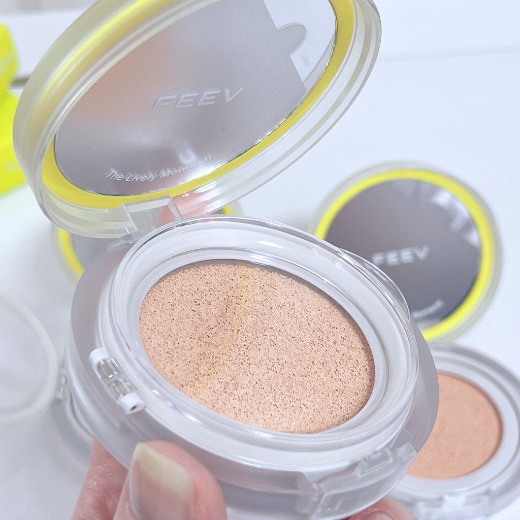 ベアクッション/FEEV/クッションファンデーションを使ったクチコミ(4枚目)