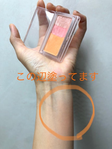 チークカラー ミックスタイプ/無印良品/パウダーチークを使ったクチコミ(2枚目)