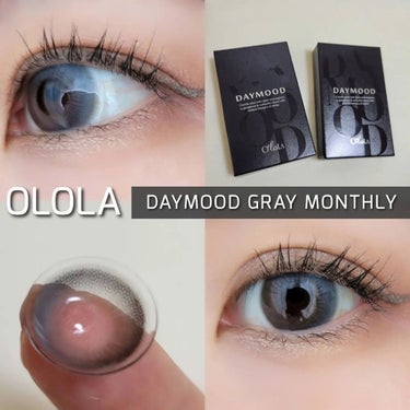 デームードグレーマンスリー (DAYMOOD GRAY monthly)/OLOLA/１ヶ月（１MONTH）カラコンを使ったクチコミ（1枚目）