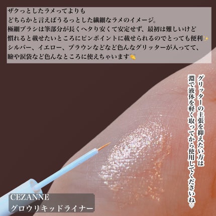 グロウリキッドライナー/CEZANNE/リキッドアイライナーを使ったクチコミ(3枚目)