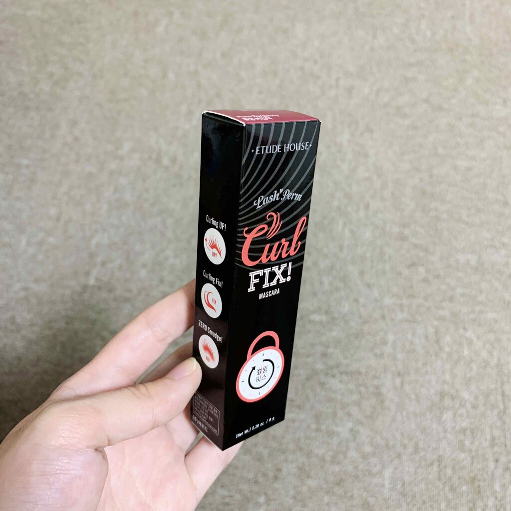 ラッシュパーム カールフィックスマスカラ プラムバーガンディー（生産終了）/ETUDE/マスカラを使ったクチコミ（1枚目）