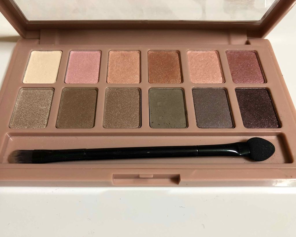 ヌードパレット ブラッシュド 01/MAYBELLINE NEW YORK/アイシャドウパレットを使ったクチコミ（2枚目）