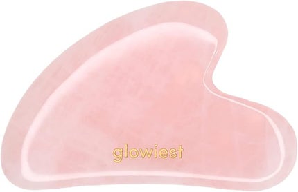 glowiest Rose Quartz Gua Sha for Face and Body