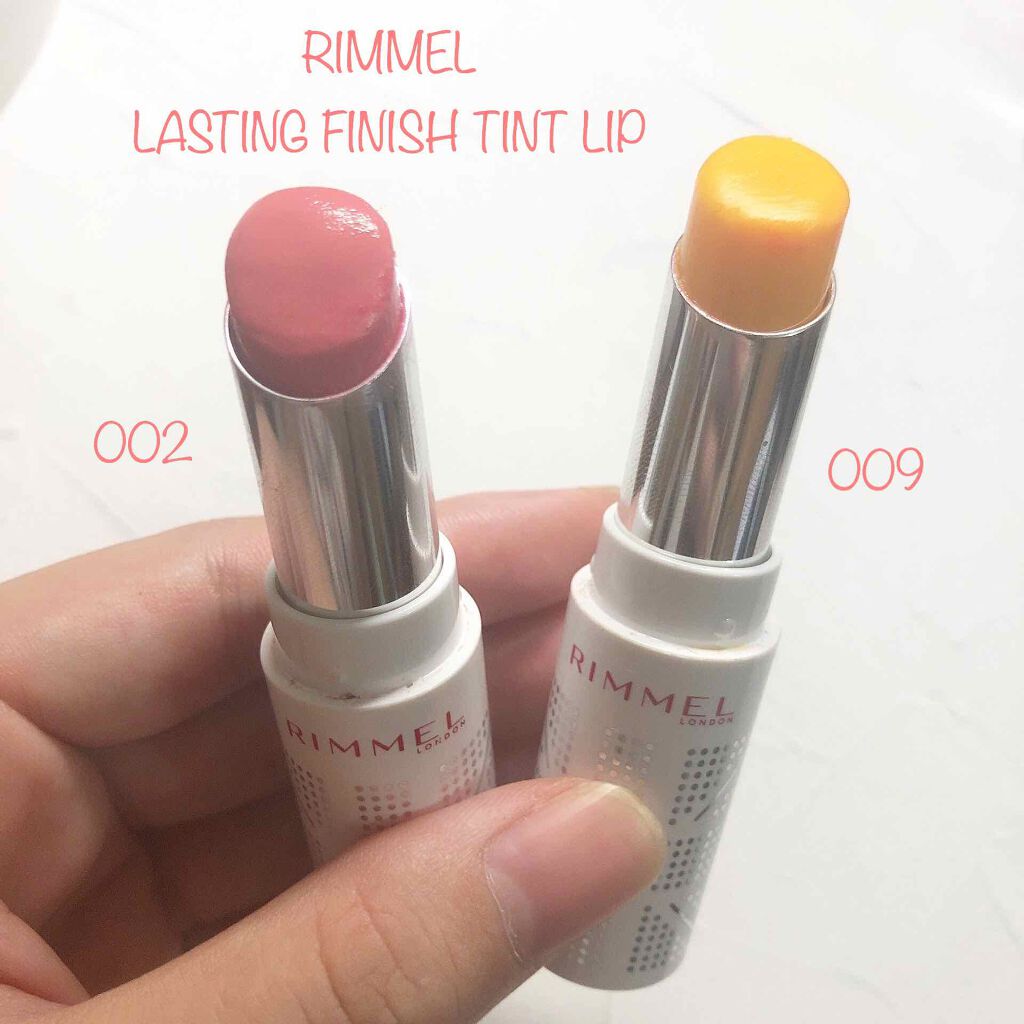 ラスティングフィニッシュ ティントリップ 002 ピーチピンク/リンメル ロンドン/リップティントを使ったクチコミ（1枚目）