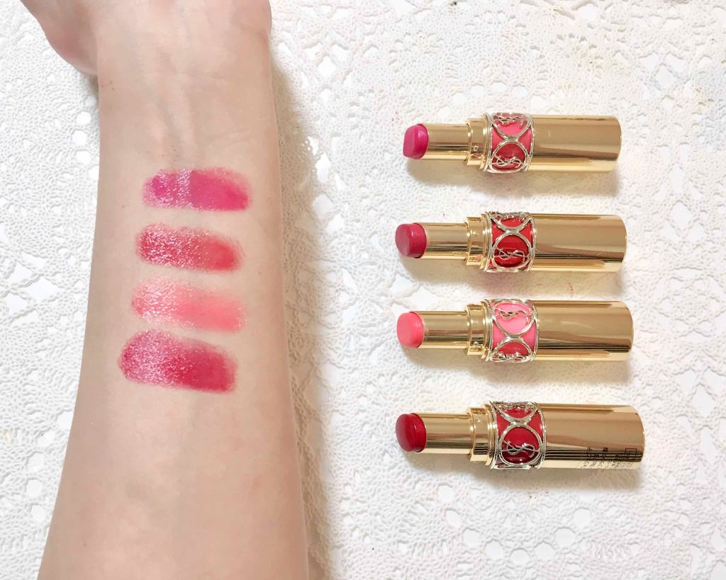 ルージュ ヴォリュプテ シャイン/YVES SAINT LAURENT BEAUTE/口紅を使ったクチコミ（2枚目）