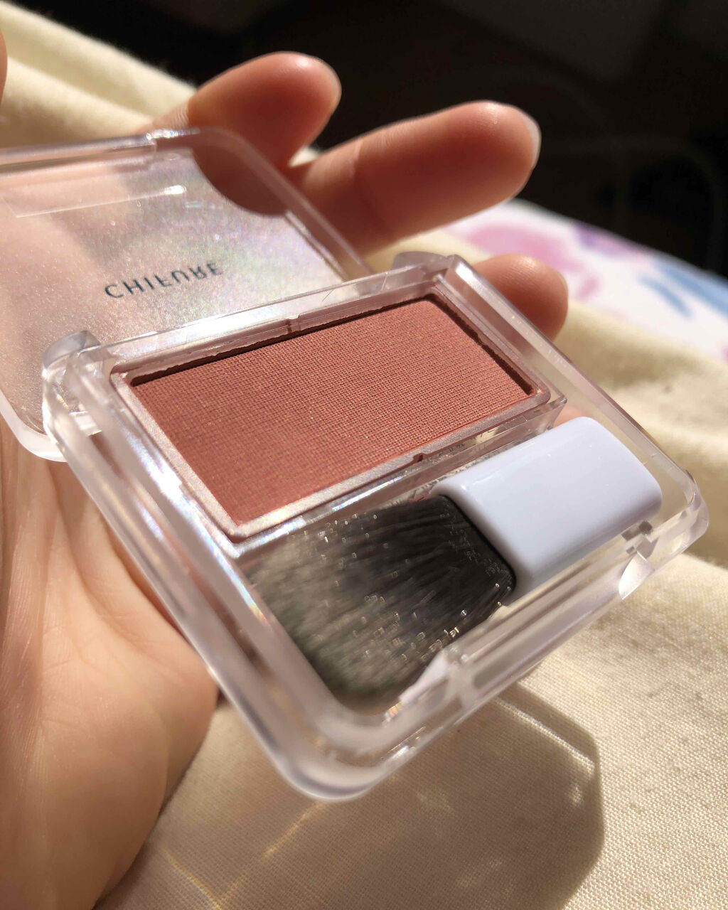 チーク カラー(ブラシ付)/ちふれ/パウダーチークを使ったクチコミ（2枚目）