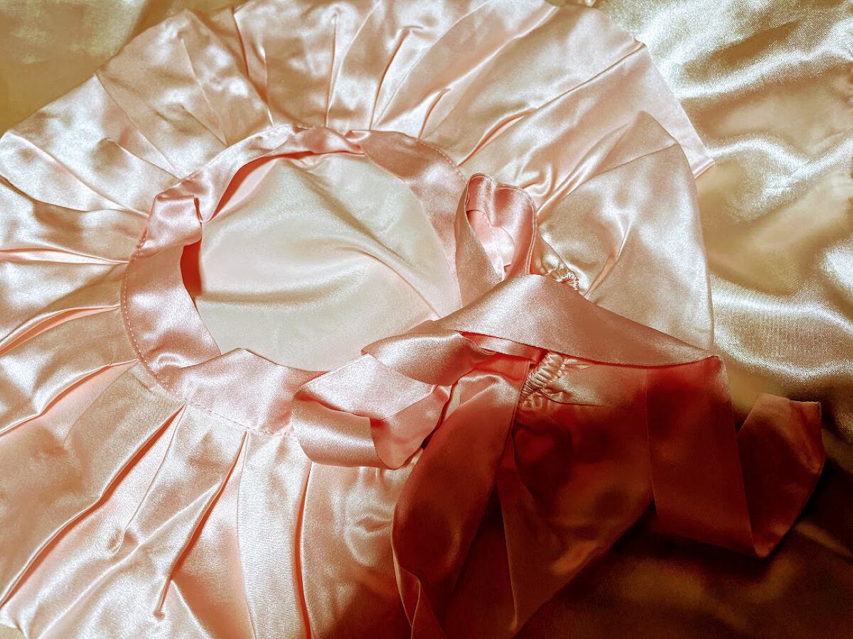 Silknight（シルクナイト） 天然シルク100％ ナイトキャップ/Amazon Series/ヘアケアグッズを使ったクチコミ（1枚目）