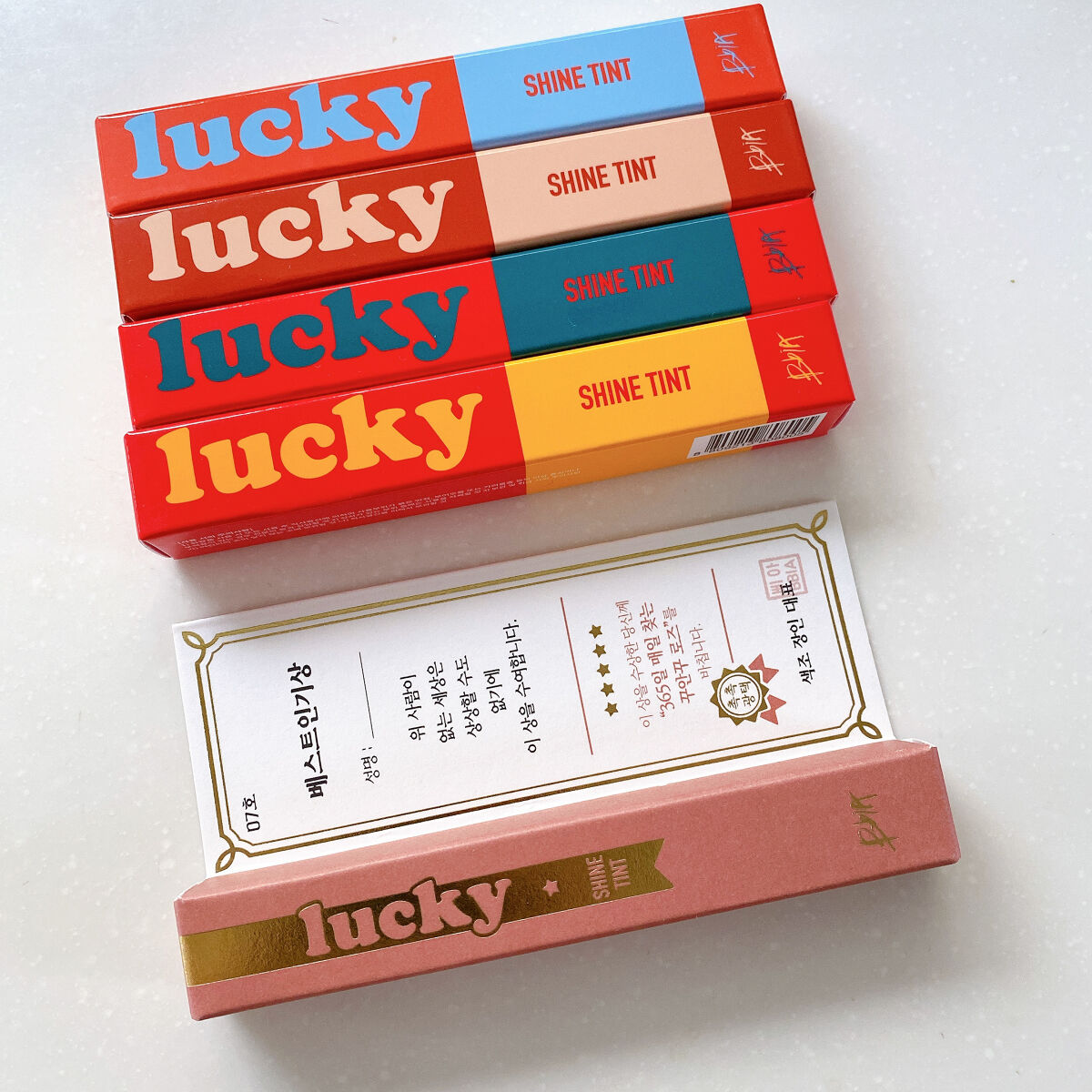 ラッキーシャインティント 01幸運/BBIA/リップティントを使ったクチコミ（1枚目）