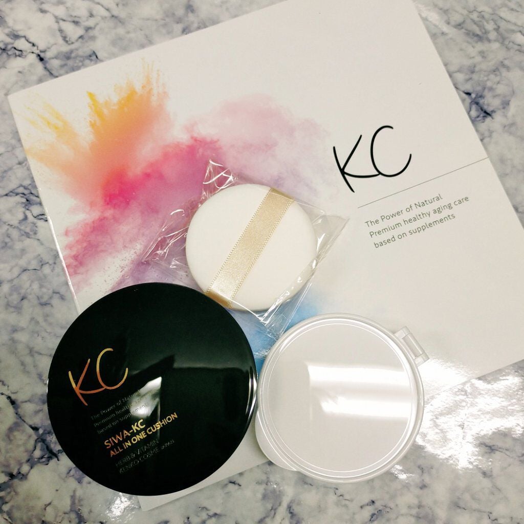 SIWA-KC オールインワンクッション/ハーブ健康本舗/クッションファンデーションを使ったクチコミ(1枚目)