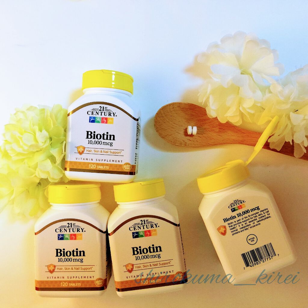 Biotin 10,000mcg/21st Century/美容サプリメントを使ったクチコミ(4枚目)