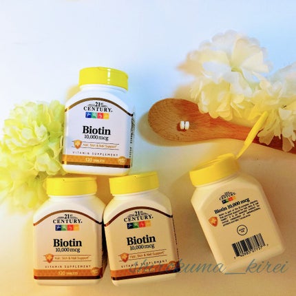 Biotin 10,000mcg/21st Century/美容サプリメントを使ったクチコミ(4枚目)