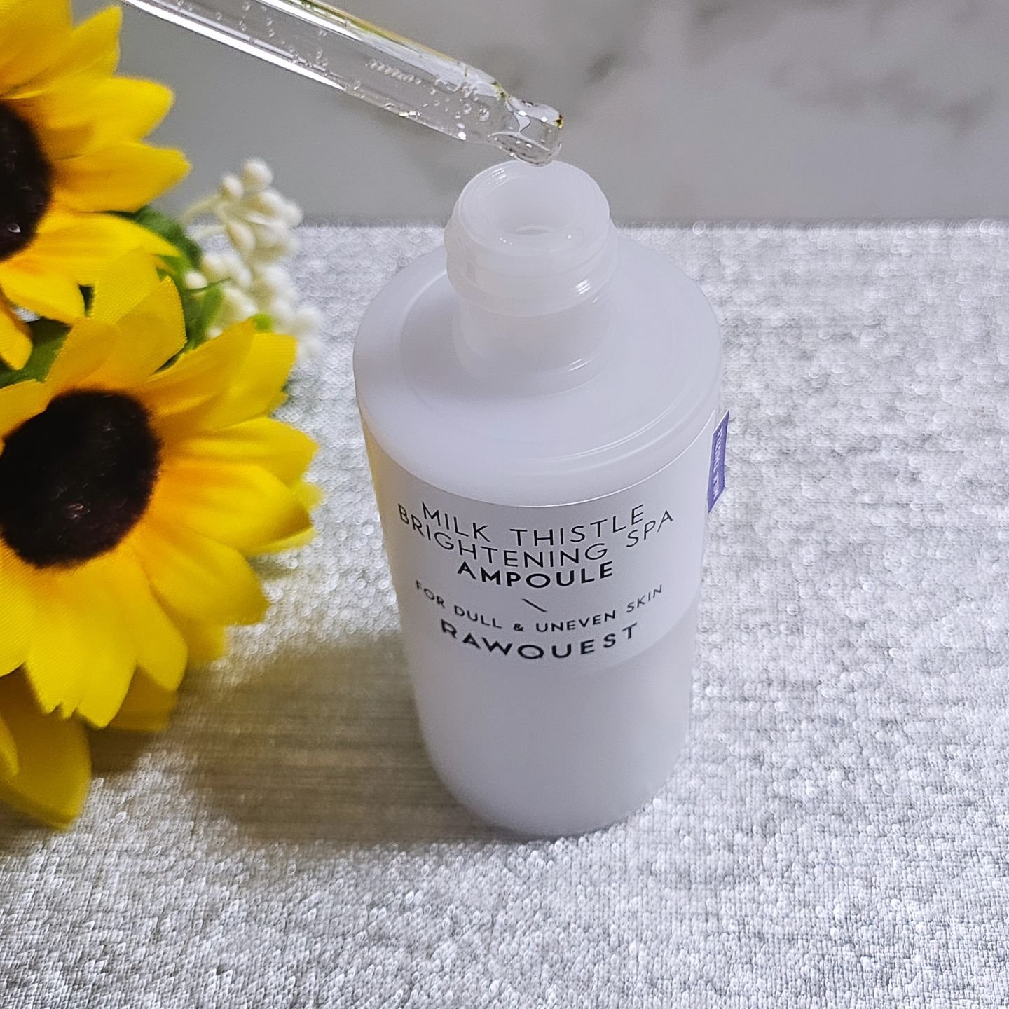 ミルクシスルブライトニングスパ アンプル/RAWQUEST/美容液を使ったクチコミ（2枚目）