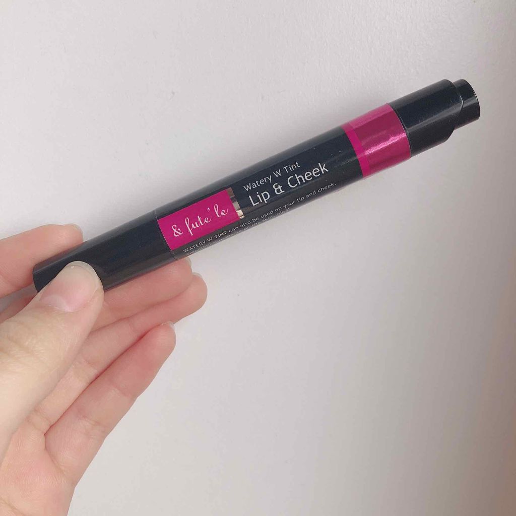 ウォータリー Wティント リップ&チーク/&fute'le/口紅を使ったクチコミ(2枚目)