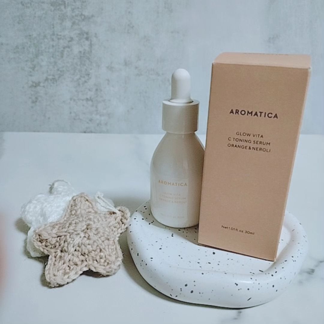 グロービタCトーニングセラム/AROMATICA/美容液を使ったクチコミ(2枚目)