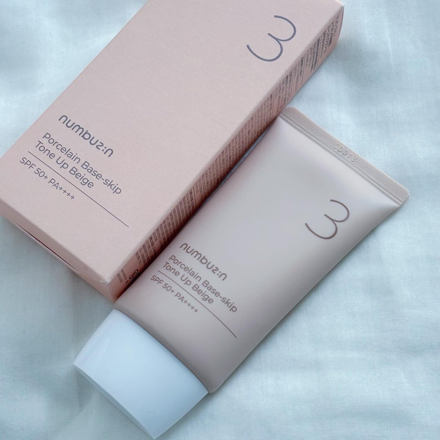 3番 ノーファンデ陶器肌トーンアップクリーム/numbuzin/化粧下地を使ったクチコミ(10枚目)