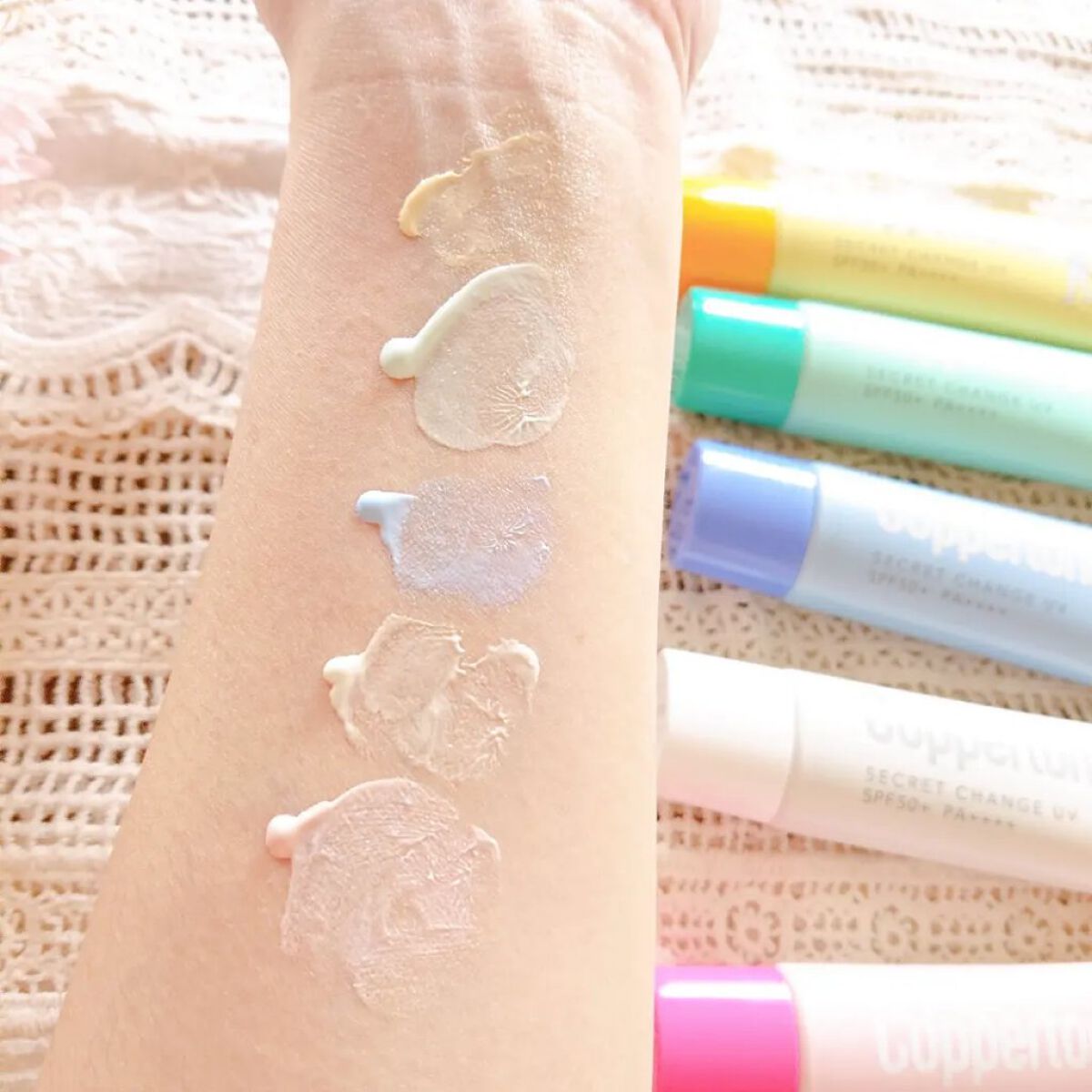 コパトーン シークレットチェンジUV ミスティグリーン/コパトーン/日焼け止めジェルを使ったクチコミ（3枚目）