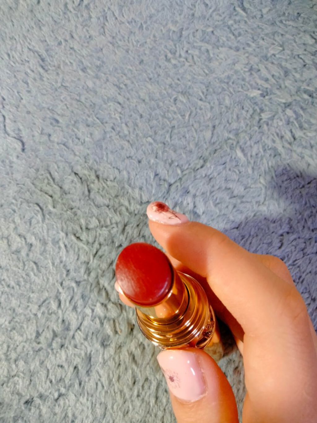 ルージュ ヴォリュプテ シャイン/YVES SAINT LAURENT BEAUTE/口紅を使ったクチコミ（2枚目）