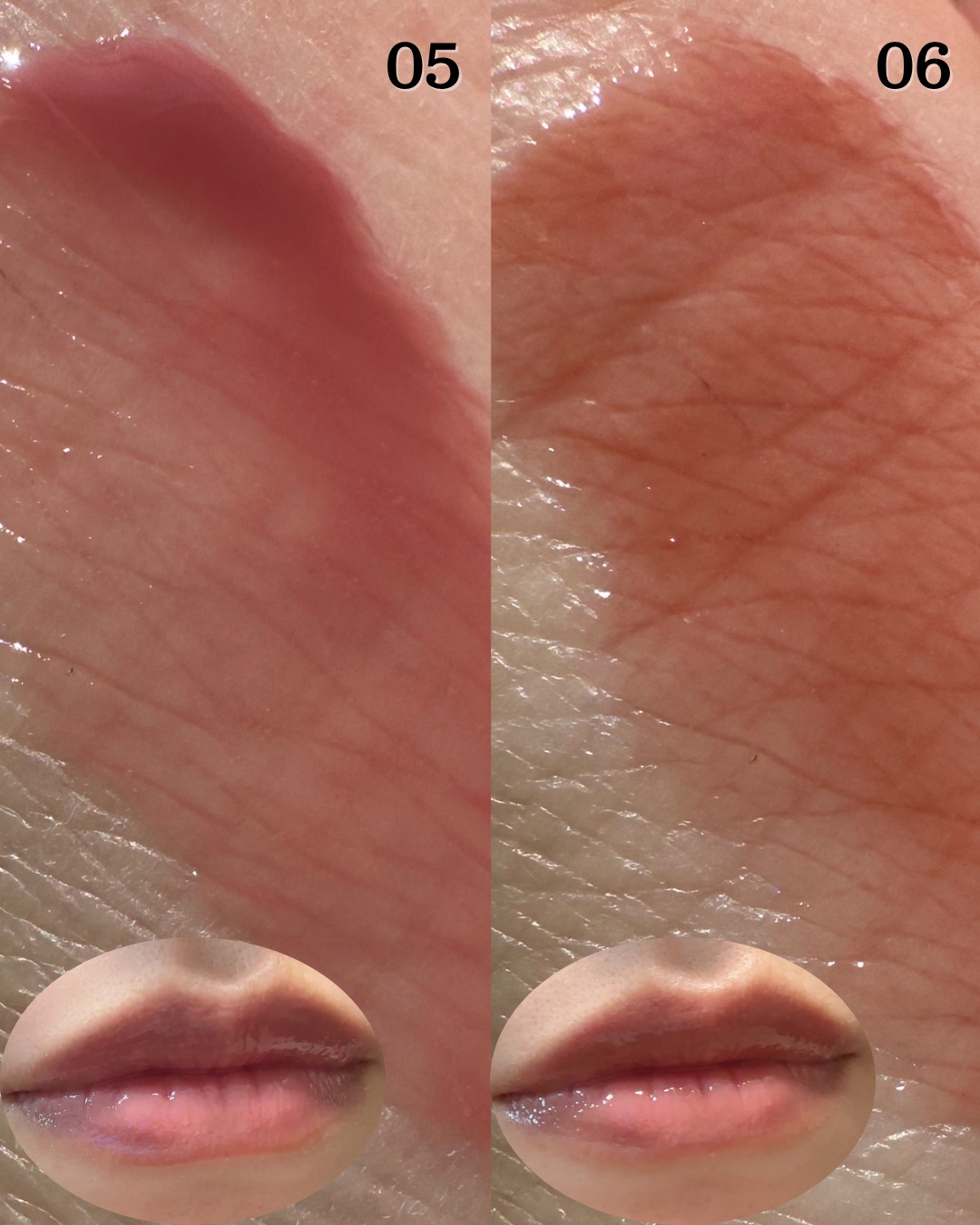 グラスティングカラーグロス/rom&nd/リップグロスを使ったクチコミ（3枚目）